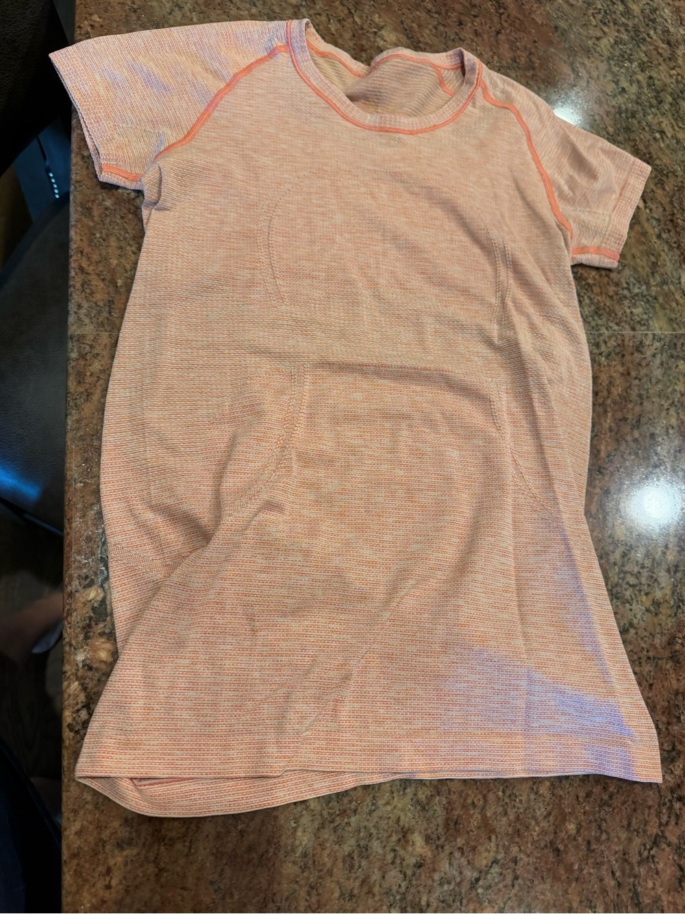 Girls' Heather Peach Short-Sleeve Tee